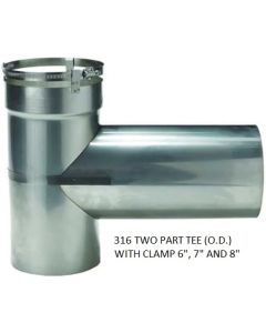 316L 2 Part Tee OD