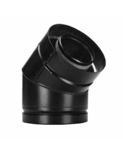 45 Deg Fixed Elbow Blk-DW