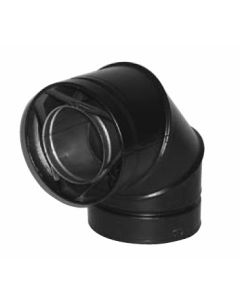 90 Deg Fixed Elbow Blk-DW