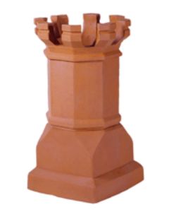 Estate Magnum E Crown 1477C Clay Chimney Pot