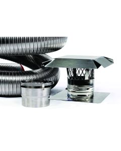 FireFlex 316L/Ti Pre-Insulated Basic Chimney Liner Kit