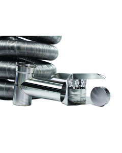 FireFlex 316L/Ti Pre-Insulated Chimney Liner Tee Kit
